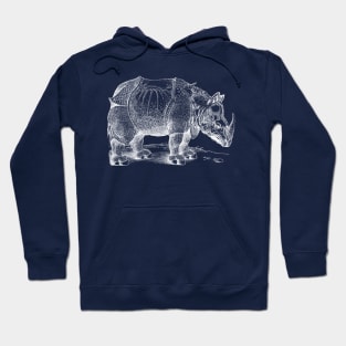 The Rhinoceros (Rhino) White Hoodie